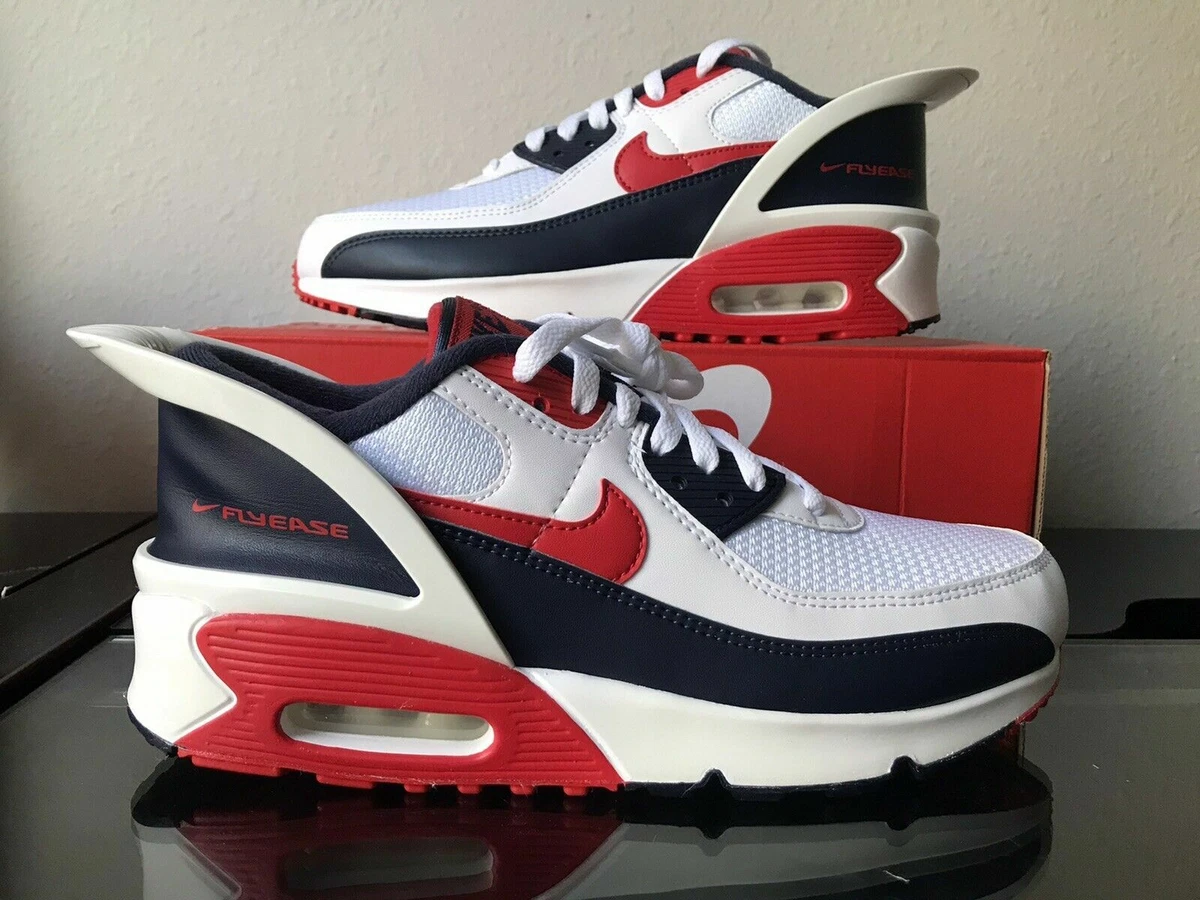 Nike air max 90 womens deals red and white