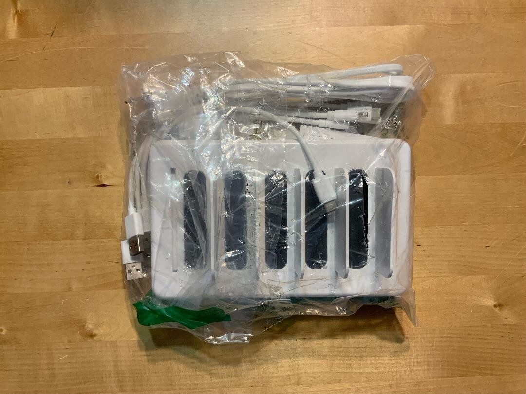 Charging Station USB Charging Dock W Switch Cell Phone 5 Port Charging Station-image