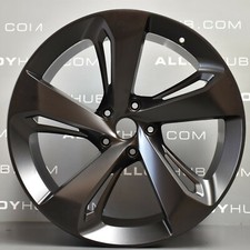 GENUINE OEM BENTLEY BENTAYGA 22" INCH 5 SPOKE SATIN BLACK RIGHT ALLOY WHEEL X1