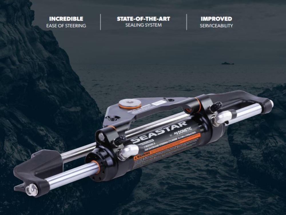 SeaStar Hydraulic Steering Cylinder HC53453 Front Mnt Evinrude ETec