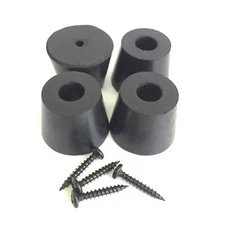 4 Tapered Feet For Amplifier, Amp head, Speaker Cabinet Furniture Feet 28mm High
