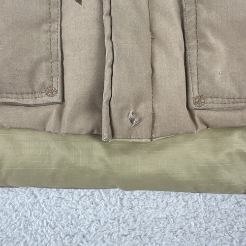 Vintage Camp 7 Boulder Dacron Puffer Vest Men Medium Beige Down Filled USA - Picture 11 of 16