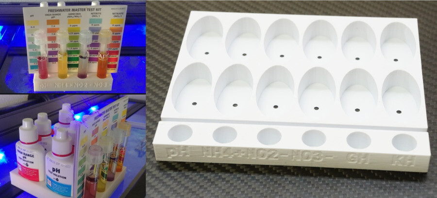 Aquarium Test Tube Holder Rack API Saltwater & Freshwater