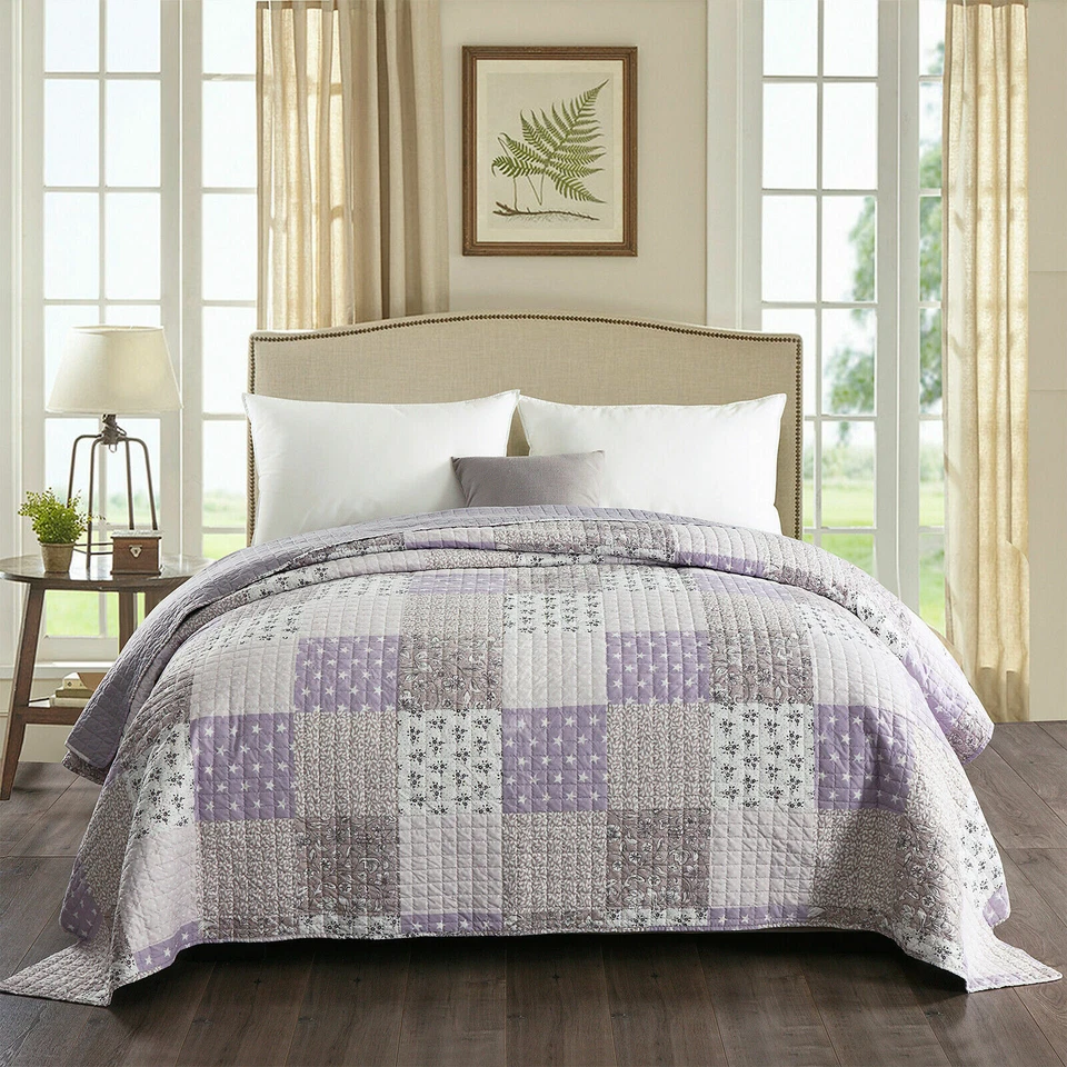 Tagesdecke Bettüberwurf Patchwork Bettdecke Steppdecke Flanelle Bettdecke Decke - Bild 2 von 4