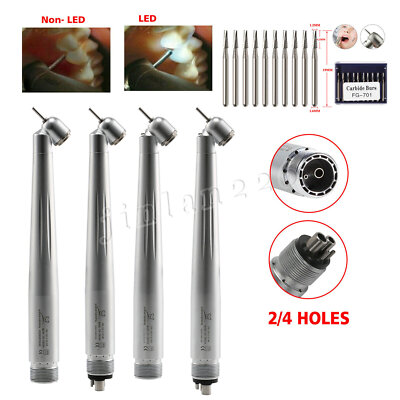 Yabangbang Dental 45° Degree Surgical High Speed Handpiece Turbine 2/4 Holes/Bur