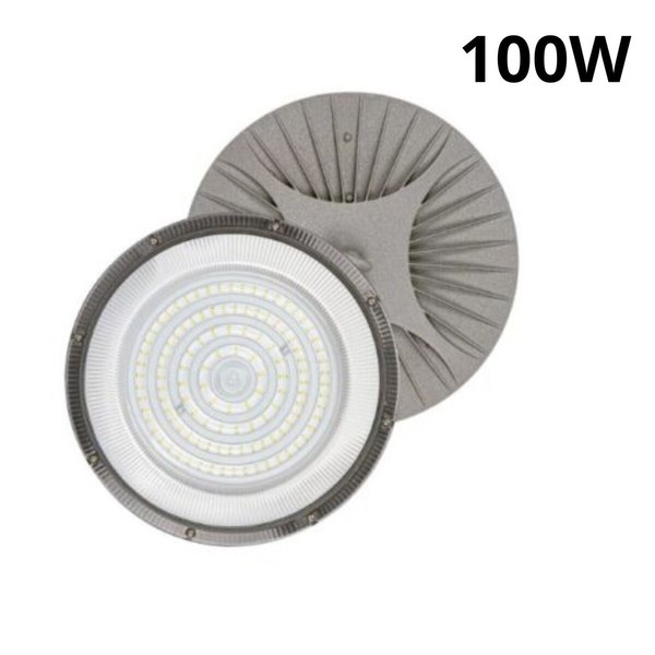 RobertAgor Driwei LED Industrie Fluter 100W Rund UFO Deckenleuchte IP65 6500K-image