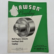 Rawson Coupling Catalog With Rating Tables And Other Technical Data OS Walker CO