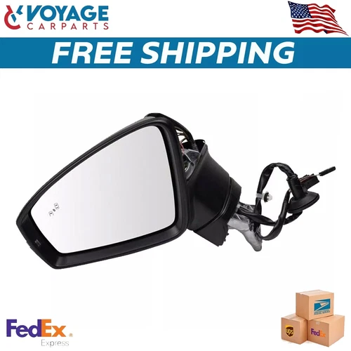 New Front Mirror Fits Driver side, LH For 2018-2021 Volkswagen Tiguan MRA10985