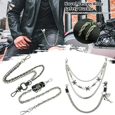 Fashion Skull Strong Leash Wallet Chain Biker Trucker Heavy Metal Jean Key