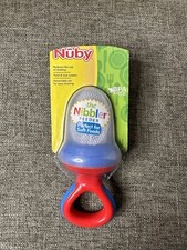 Nuby The Nibbler Feeder Perfect For Soft Foods For Babies 10 Mo Red Blue