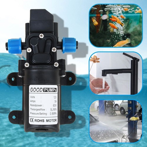 Wasserpumpe 60W 12Volt Selbstansaugende Pumpe Hochdruckpumpe Membranpumpe Yacht - Bild 4 von 11