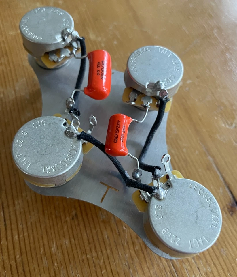 Gibson Les Paul Estilo Años 50 Cableado 500k CTS EJE LARGO Ollas .022/.047 Naranja Gota Foto 3 de 4