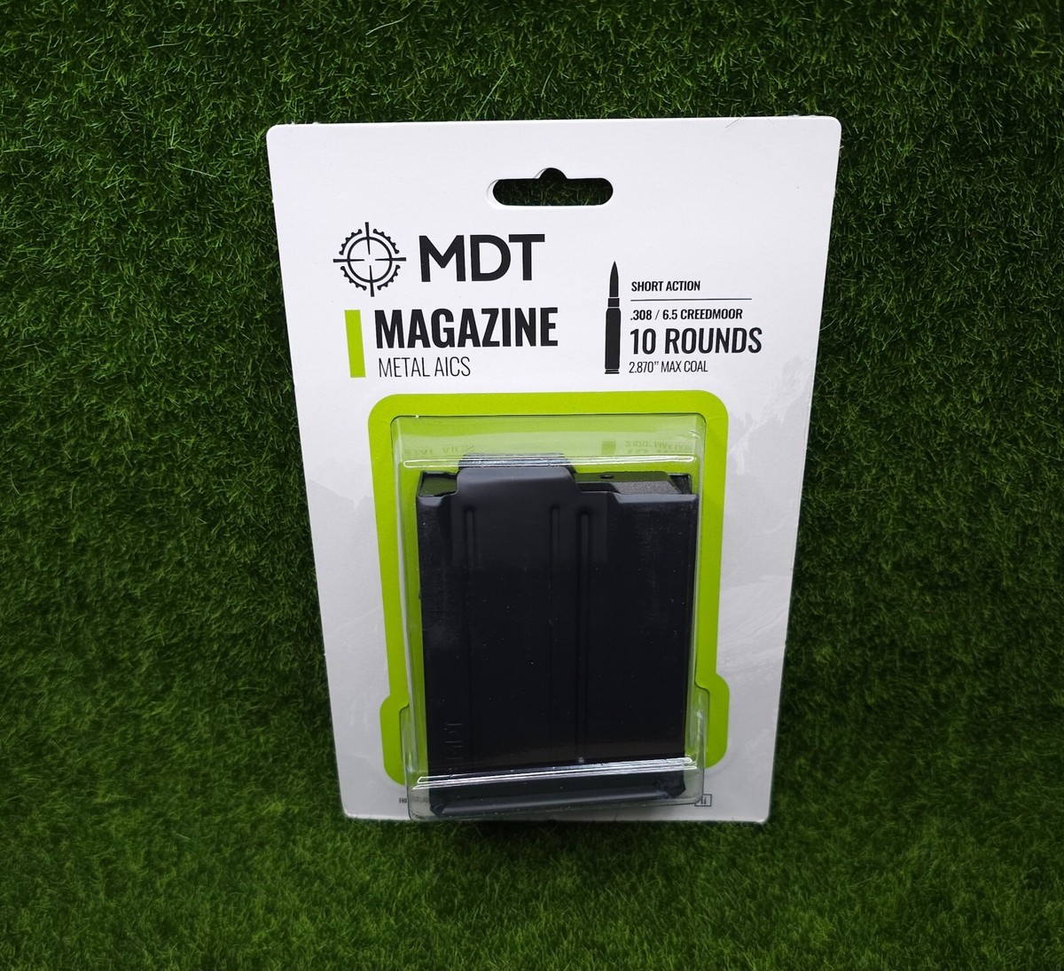 LOT (2) MDT Metal AICS 10 Round Rifle Mag Short Action .308/6.5 CR