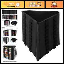 Mini Bead Storage Tower - Portable Organizer for Large  Small Tubes, 6.5", Fold