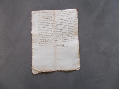 FRANCE.HISTORY.OLD PAPER.PERIOD OF THE REVOLUTION..YEAR 8.CACHET DU GARD