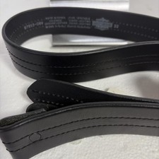 Classic Harley Davidson Leather Belt  Sz 32 No Buckle 97813-06v  2005 new