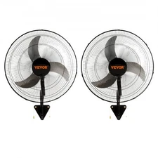 VEVOR Wall Mount Fan, 2 PCS 20 inch Oscillating, 3-speed High Velocity Max. 4000