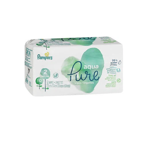 Aqua Pure Wipes 112 Count by Pampers