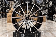 22 Mercedes Gle Gls S-class Staggered Wheels Black Machined 5x112 Set Of 4