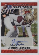 2022 Leaf Pro Set Metal 1990 Red Wave /4 Jermaine Johnson II #90-JJ1 Auto 09su