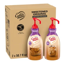 Nestle Coffee Mate Coffee Creamer, Sweetened Original Concentrated Liquid 2 Pack