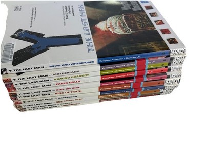 Y The Last Man Volumes 1-10 COMPLETE SET Paperback Graphic Novel Vertigo