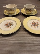 Johnson Bros Pareek Tea Set | 2 Cups Saucers & Plates | Made in England