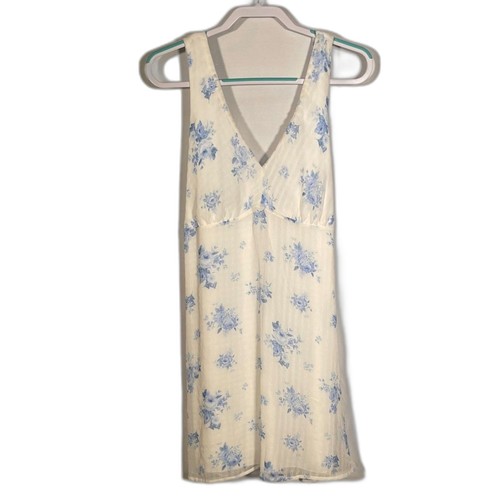 ARULA ALTARD STATE WOMENS BLUE WHITE FLORAL MINI DRESS 0X