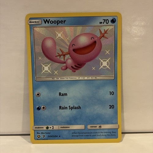 2019 Pokemon Hidden Fates Wooper Shiny Vault Holo SV9/SV94 NM