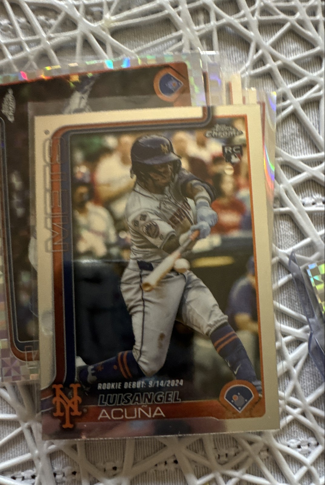 2025 Topps Chrome Update Series - Luisangel Acuna #USC53 (RC)