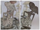 Unique Antique hor d'oeuvres 8 in set with brass holder Egyptian Design? — photo 4