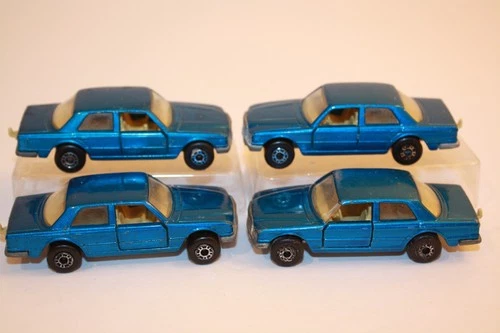 Four (4) Vintage 1979 Matchbox Lesney Mercedes 450 SEL Cars #56