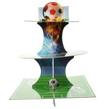  Afternoon Tea Cake Stand Tiered Serving Tray Football Party Insert Decorations