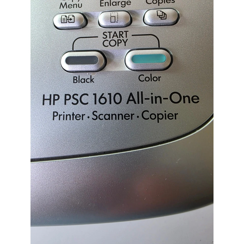 Impressora Jato de Tinta HP PSC 1610 All-In-One Scanner Copiadora - Reparo ou Apenas Peças - Imagem 4 de 4