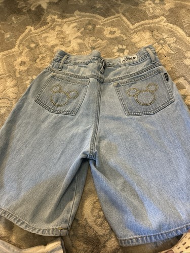 VTG Women’s Denim Mickey Mouse Shorts Size M - Picture 8 of 8