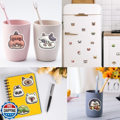 50 Pcs Animal Stickers Water Bottle Stickers for Kids Classroom Cute Stickers - Picture 3 of 5