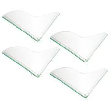 2 Pair Transparent Sink Splash Guard Bathroom Tub Guards Acrylic