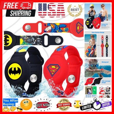 Waterproof Air Tag Bracelet for Kids [2 Pack], Cute Cartoon Air Tag Holder fo...