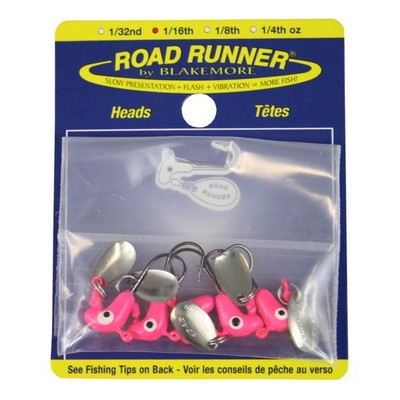 Blakemore Road Runner Bulk Head Fishing Hook Pink 1/8Ounce Jig Lure