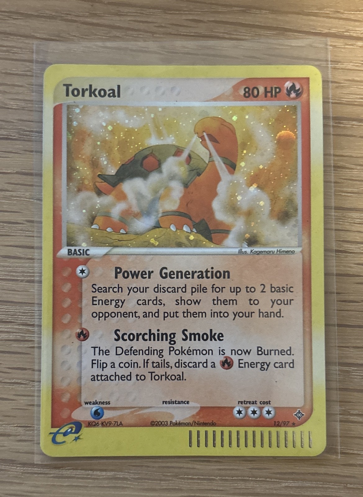 Torkoal 12/97 EX Dragon Holo