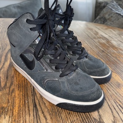 Nike Auto Flight High Black Sneakers Mens US 8.5 Black/White 375468-001