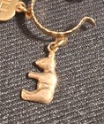 RARE Vogue 10.5" JILL Doll Tiny Gold Tone Metal Charm Bracelet- 1950s Original — photo 2