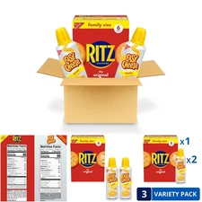 Ritz Original Crackers Easy Cheese Cheddar Variety Pack Snack