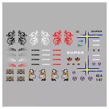 Waterslide Decal 1:87 - Scania Greif LKW Zugmaschine Schweden V8 Modellbahn H0