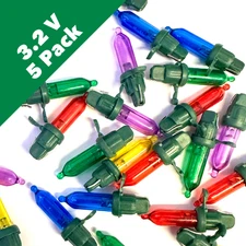 1.9 - 3.2 Volt Multi Mini LED Bulbs - 5 Bulbs