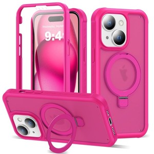 UTPPVX Compatible with iPhone 15 Plus Case with Magnetic Ring Stand
