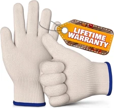 Heat Resistant Gloves for Cooking & Grilling Oven Mitts Gloves Thick Knit Design