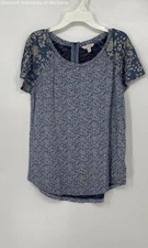 Lucky Brand Women's Blue Patterned Shirt Sz S