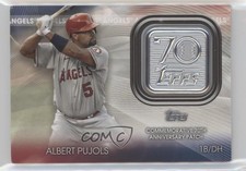 2021 Topps 70th Anniversary Manufactured Logo Series 2 Albert Pujols Patch fz4
