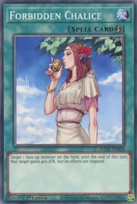 Forbidden Chalice - EGO1-EN028 - Common - 1st Edition - Heavily Played